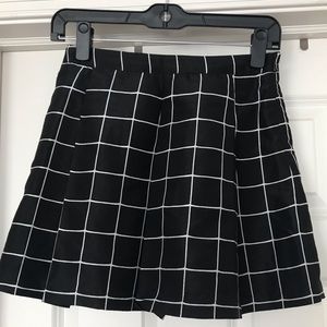 Checked Black and White skirt